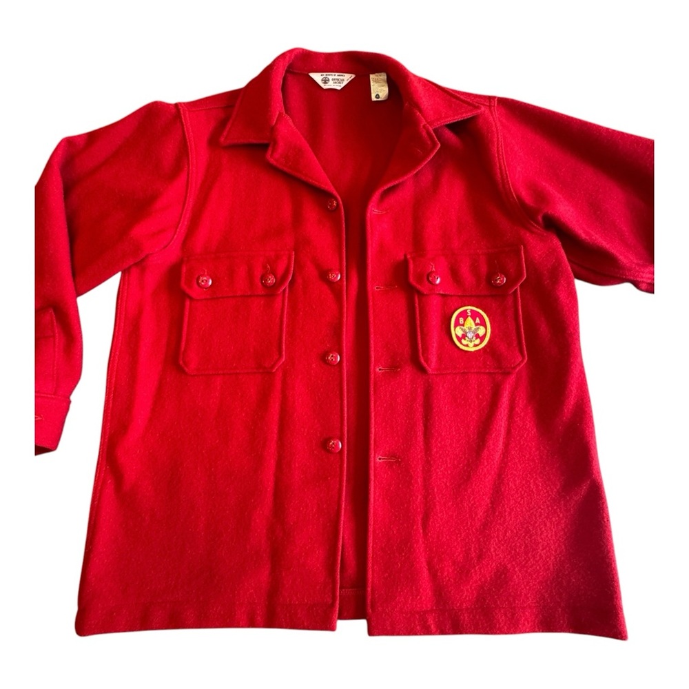 Vintage 1970s Boy Scouts of America Authentic Official Jacket Red Men's …